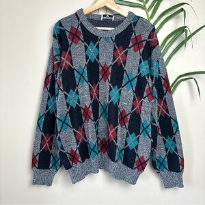 Vintage Valentino Abstract Knit Crewneck